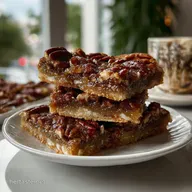 Pecan Butter Tart Bars: Maple Infused Squares