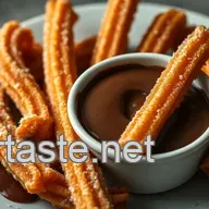 Perfectly Crispy Churros with Chocolate Dipping Sauce Recipe