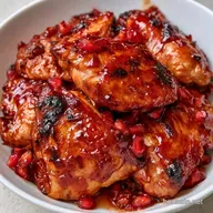 Pomegranate Chicken Thighs for 4 Servings