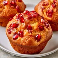 Pomegranate Orange Muffins in 37 Minutes