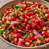 Pomegranate Pistachio Salsa in 15 Min
