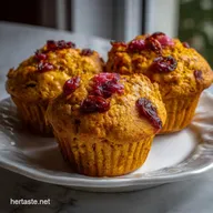Pumpkin Cranberry Muffins Recipe: Tart & Cozy