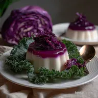 Vibrant Purple Cabbage Panna Cotta Healthy: Stunning Vegan Dessert