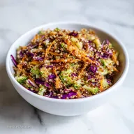 Quinoa Broccoli Slaw Recipe with Maple Dijon