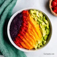 Aesthetic Healthy Food Pics Rainbow Buddha Bowl Recipe