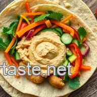 Colorful Cold Lunch Ideas for Kids: Rainbow Veggie Wraps with Hummus