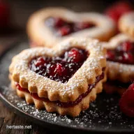Raspberry Linzer Heart Cookies Elegant Almond Shortbread Recipe