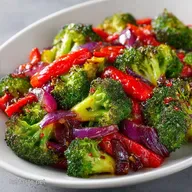 Red Pepper Roasted Broccoli for 4 Servings