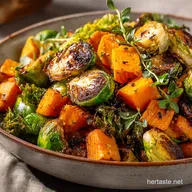 Fall Salad Recipes: Roasted Butternut & Brussels Sprouts