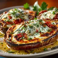Ultimate Stuffed Eggplant Parmesan Boats The Trick to No Soggy Bottoms