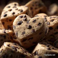 Edible Chocolate Chip Cookie Dough Hearts: Ultra-Creamy Safe to Eat