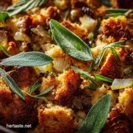 Thanksgiving Stuffing: Proper Sage Sourdough Recipe (Crispy Top)