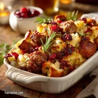 Sausage Apple and Cranberry Stuffing: The Awesome 5-Star Holiday Recipe