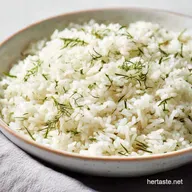 Seasoned White Rice Preparation: Fluffy Garlic Herb Side