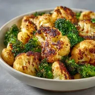 Crispy Sheet Pan Broccoli Cauliflower