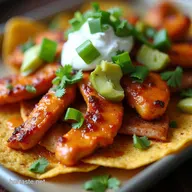 Delicious Sheet Pan Chicken Fajita Nachos Fiesta Time