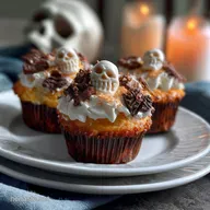 Skeleton Cupcakes Recipe: Easy Hi Hat Spooky Design