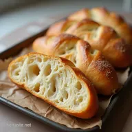 Artisan Sourdough DemiBaguettes Open Crumb Crisp Crust