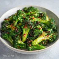 Charred Spicy Garlic Roasted Broccoli