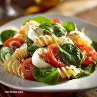 Spinach Tomato Fresh Mozzarella Pasta Salad The Easy Summer Caprese Dish