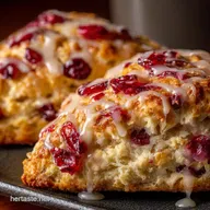 Starbucks Copycat Cranberry Orange Scones Flaky Buttery Glazed