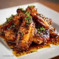 Sticky Pineapple Teriyaki Chicken Wings Recipe in 3 Steps for 4 Servings