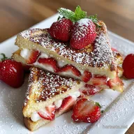 Valentines Day Brunch Idea with Strawberry French Toast: Make-Ahead