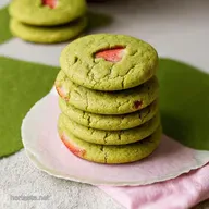 Strawberry Matcha Cookies My Neapolitan Shortbread Recipe
