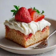 Strawberry Sheet Cake with Cream Cheese Frosting Recipe