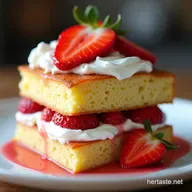 Strawberry Sunshine Cake Deliciously Light Shortcake Dream