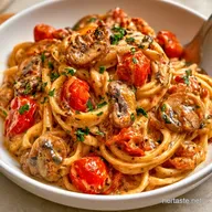 SunDried Tomato Mushroom Pasta in 25 Min
