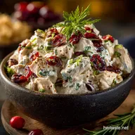 The Uplifted Cranberry Chicken Salad with Tarragon and Greek Yogurt
