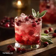 Thanksgiving Cocktails: Cranberry Sage Bourbon Smash Recipe