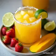Authentic Fresh Mango Margarita Recipe Easy On the Rocks