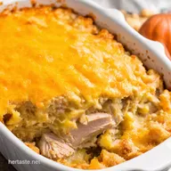 Easy Cheesy Turkey Casserole Thanksgiving Leftovers