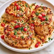 Tuna Scallopine with Pomegranate Seeds