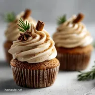 Christmas Cupcakes: Spiced Ginger Cake with Brown Butter Frosting