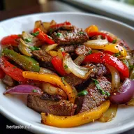 Pepper Steak Recipe with Bell Peppers in 25 Min