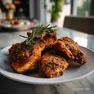 Walnut and Rosemary OvenFried Chicken Recipe: Ultra-Crispy Crust