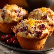 Cranberry Muffins: Bakery-Style Muffins with Fresh Orange Zest