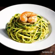 Cilantro Lime Shrimp Scampi with Zucchini Noodles