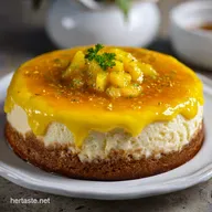 Lemon Cheesecake: Baked with Tart Lemon Curd Topping