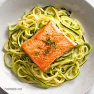 Lemon Garlic Butter Salmon with Zucchini Noodles Ready in 30