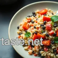 Easy High Protein Recipes: Zesty Quinoa and Black Bean Salad