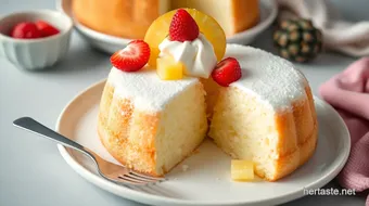 Bake Angel Food Cake with Pineapple Delight