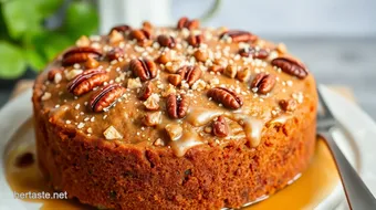 Bake Coffee Pecan Cake for Sweet Joy