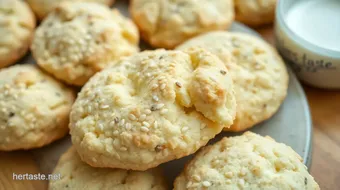 Bake Easy Biscuits with Sesame Flour - Quick