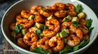 Easy & Flavorful Blackened Shrimp Bowls with Zesty Avocado Salsa recipe card