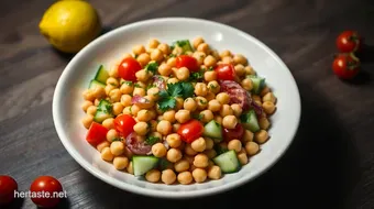 Easy & Vibrant Chickpea Salad: My Go-To Summer Recipe recipe card