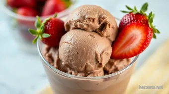 Churned Chocolate Strawberry Delight